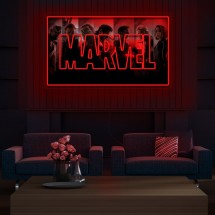 Néon inspiré de MARVEL