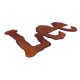 Lettres en acier corten