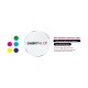 Plaque ronde de plexiglas