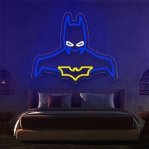 Batman silhouette néon