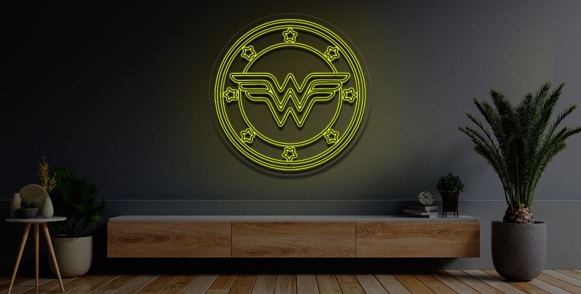 Néon inspiré de Wonder woman