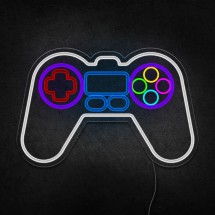 Néon jeu vidéo contrôleur