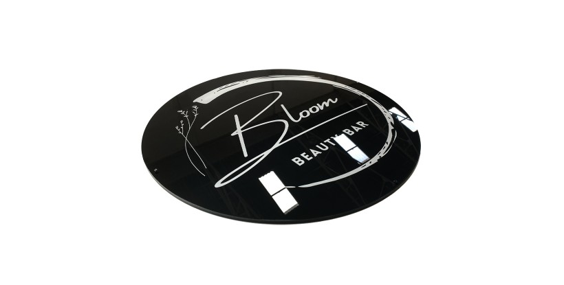 Plaque ronde de plexiglas