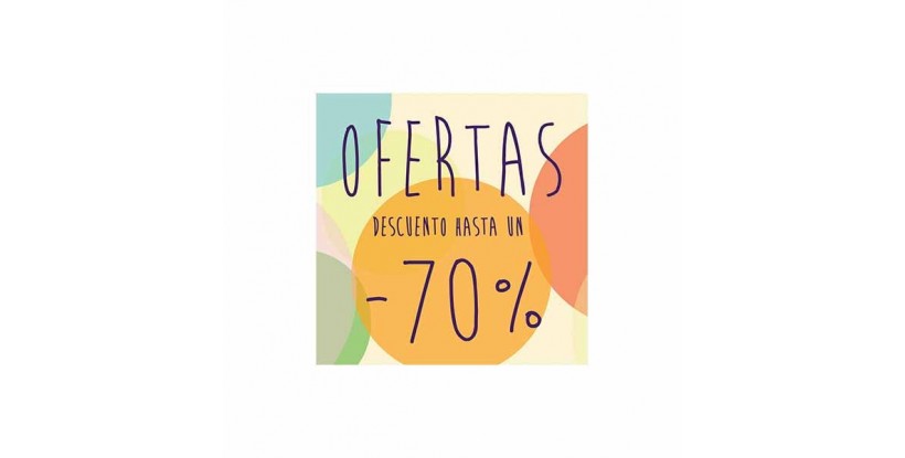Affiche offre -70% cercle