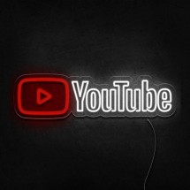 Neon logo Youtube