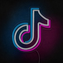 Néon logo tiktok