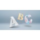 Lettres en relief imprimées en PVC