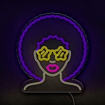 Néon Afro girl