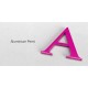 Lettres en aluminium