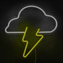 Néon nuage foudre