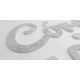 Lettres en relief imprimées en PVC