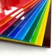 Pack de 10 plaques de plexiglas coloré A4
