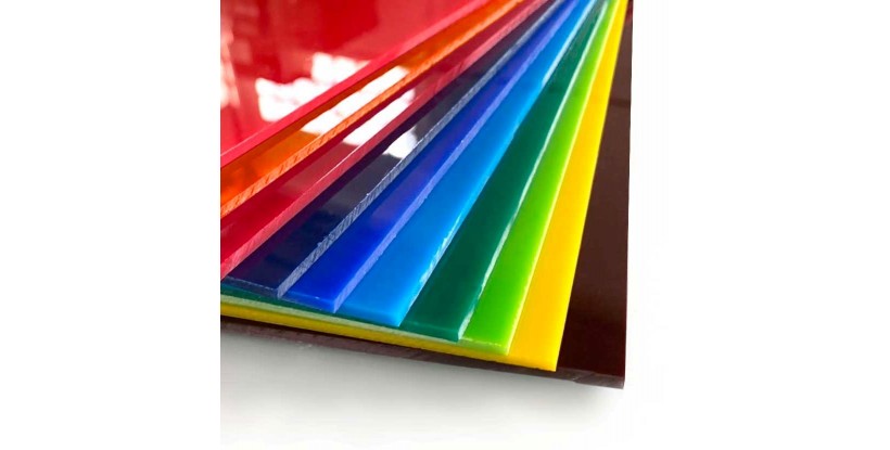 Pack de 10 plaques de plexiglas coloré A4