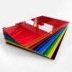 Pack de 10 plaques de plexiglas coloré A4