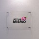 Plaque personnalisable en plexiglas