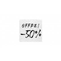 L'affiche offre 50% de brique blanche