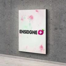 Enseigne Textile pour l'intérieur