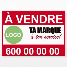 Affiche immobilière "À Vendre" à personnaliser