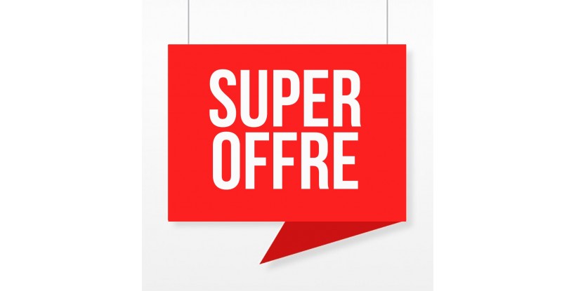 Affiche suspendue "Super Offre"