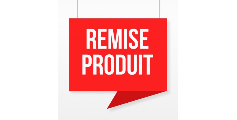 Affiche suspendue "Remise Produit"