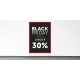 Panneaux Black Friday "Jusqu'à 30%"