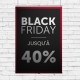Panneau suspendu Black Friday -40%