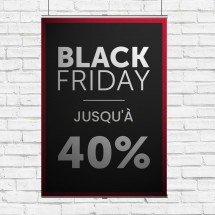 Panneau suspendu Black Friday -40%