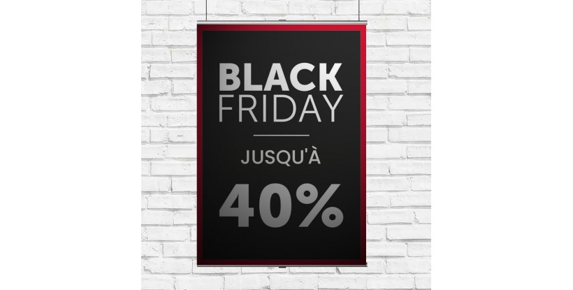 Panneau suspendu Black Friday -40%