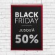 Panneau suspendu Black Friday -50%