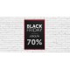 Panneau suspendu Black Friday -70%