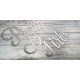Lettres en miroir acrylique