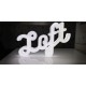 Lettres en Plexiglas lumineuses