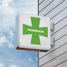 Enseigne croix de pharmacie