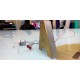 Lettres en laiton + méthacrylate lumineux