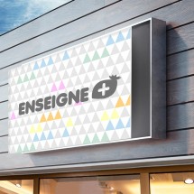 Plaque pour enseigne lumineuse