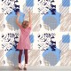 Textures géométriques vinyle mural
