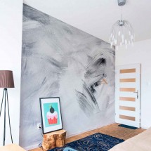 Pinceau autocollant mural