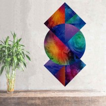 Autocollants de mosaïque géométrique