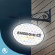 Enseigne caisson rond lumineux