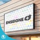 Caisson lumineux LED mince