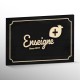 Enseigne panneau bois neuf retro vintage