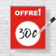Banderola colgante de oferta