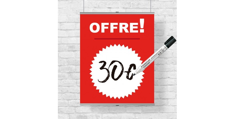 Banderola colgante de oferta