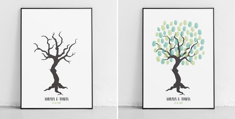 Arbre dempreinte de mariage