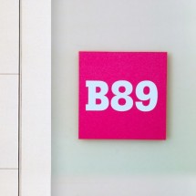 Plaque en aluminium brossé