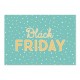 Affiche black friday Confettis Turquoise