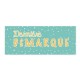 Affiche Dernières Ventes Confettis Turquoise