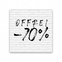 L'affiche offre 70% de briques blanches