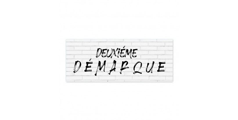 Affiche de deuxième vente de brique blanche