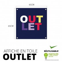 Vente texte affiche Outlet